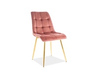 Krzesła - Krzesło Chic Gold Velvet