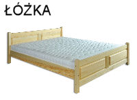 Łóżka z litego drewna