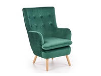Fotele - Fotel RAVEL ciemny zielony