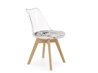 Krzesła - Krzesło K246 biało-czarny