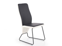 Krzesła - Krzesło K300 biało-czarne